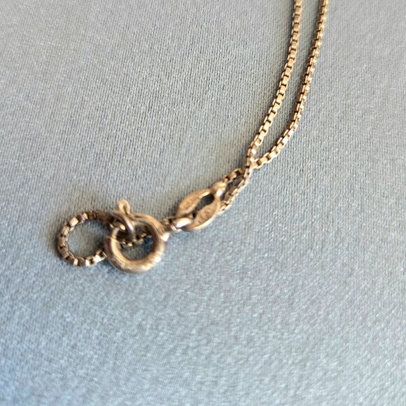 Vintage Peruvian (?) silver 950 pendant with inlayed blue Lapis Lazuli stones. - Picture 8 of 8